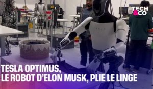 Tesla Optimus, le robot d’Elon Musk, plie le linge