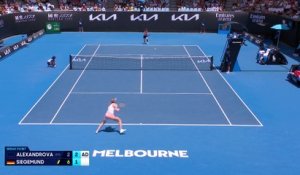 Ekaterina Alexandrova - Laura Siegemund - Les temps forts du match - Open d'Australie