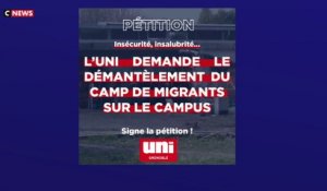 Grenoble : bras de der autour d'un camp de migrants