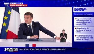 Emmanuel Macron annonce la mise en place d'un "congé de naissance" pour remplacer le congé parental actuel, qui permettra aux deux parents "d'être auprès de leur enfant pendant six mois s'ils le souhaitent"