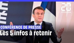 Conférence de presse : Les 5 infos à retenir de l'échange avec Emmanuel Macron