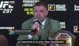 UFC 297 - Du Plessis : "Je ressemble à un chou-fleur maintenant"