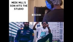 Meek Mill’s Son Hits The Studio