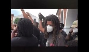 J. Cole Joins Protests In Fayetteville, North Carolina