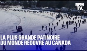 La plus grande patinoire au monde réouvre au Canada