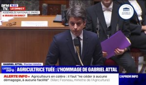 Gabriel Attal affirme "son soutien et sa solidarité" envers la famille de l'agricultrice morte en Ariège