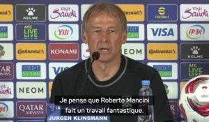 Corée du Sud - Klinsmann : "Mancini fait un travail fantastique"