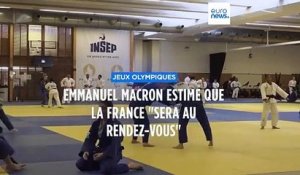 Emmanuel Macron à l'Insep : "nous sommes au rendez-vous" pour Paris 2024