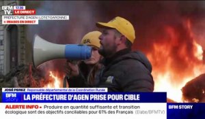 Préfecture d'Agen prise pour cible: Le responsable de la Coordination Rurale du Lot-et-Garonne appelle à viser les "administrations" et les "banques"