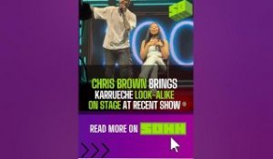 Chris Brown Brings Karrueche Look-Alike Fan On Stage
