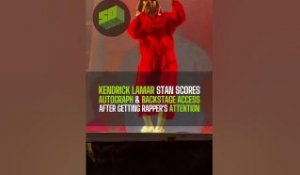 Kendrick Lamar Stan Scores Autograph & Backstage Access After Getting Rapper's Attention