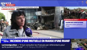 Incendie de la MSA à Narbonne: "Sur le coup, je n'ai pas compris" déplore Sophie Bonnery, sa présidente