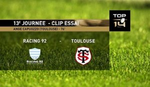 TOP 14 - Essai de Ange CAPUOZZO (ST) - Racing 92 - Stade Toulousain