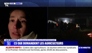 Mobilisation des agriculteurs: "On ne veut pas attaquer Rungis parce que certains de nos agriculteurs travaillent avec", indique Alix Heurtaut ("Jeunes Agriculteurs" Île-de-France)