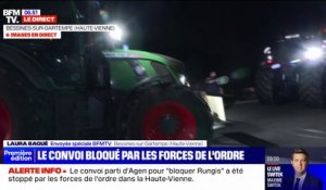 Le convoi parti d'Agen a été bloqué par les forces de l'ordre