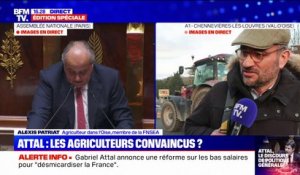 Déclaration de politique générale: "Gabriel Attal a pris en compte les demandes du président de la FNSEA", pour Alexis Patriat (agriculteur membre de la FNSEA)