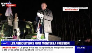 Thierry Desforges (FDSEA Île-de-France): "À compter de maintenant, nous allons faire monter la pression"