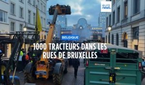 Belgique : 1000 tracteurs dans les rues de Bruxelles