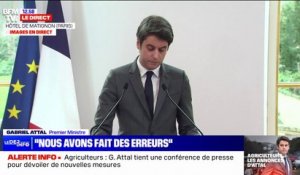 Crise agricole: "Nous inscrirons l'objectif de souveraineté dans la loi", annonce Gabriel Attal