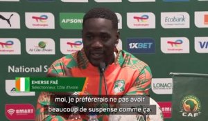 Côte d’Ivoire - Faé : “Je préférerais ne pas avoir beaucoup de suspense comme ça...”