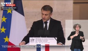 "Il était 6h et le Hamas lança le plus grand massacre antisémite de notre siècle": Emmanuel Macron rend hommage aux victimes du 7-Octobre
