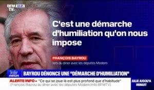 Remaniement: François Bayrou dénonce une "démarche d'humiliation" imposée au MoDem