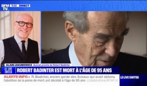 Mort de Robert Badinter: "Je suis pour la deuxième fois de ma vie orphelin" réagit Alain Jakubowicz
