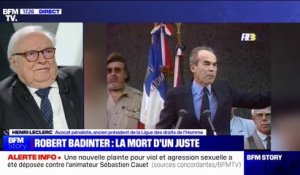 Mort de Robert Badinter: "C'est une perte pour la République", réagit l'ancien président de la Ligue des droits de l’Homme, Henri Leclerc