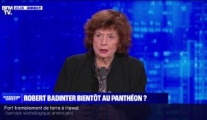 Mort de Robert Badinter: "Il était vraiment très inquiet sur la situation du monde, sur la montée de l'antisémitisme, sur Gaza et Israël", indique la journaliste et écrivaine Michèle Cotta