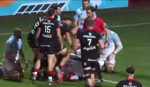 TOP 14 - Essai de Alban PLACINES (ST) - Stade Toulousain - Aviron Bayonnais