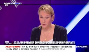Marine Le Pen en hausse dans les sondages: "aux portes du pouvoir, on ne peut pas gagner seule", estime Marion Maréchal