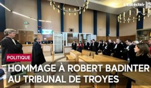 Hommage national à Robert Badinter : une minute de silence observée au tribunal de Troyes