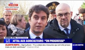 Gabriel Attal, sur la colère des agriculteurs: "Il faut maintenir le dialogue, car il faut qu'on puisse rendre des comptes et montrer que ça progresse"