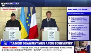 Emmanuel Macron sur la mort d'Alexeï Navalny: "La Russie est entrée dans une nouvelle phase d'agression à l'égard des pays européens et de durcissement dans son pays"