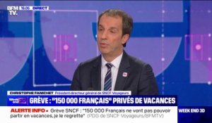 Départs en vacances: "Nous ne sommes pas au rendez-vous", déplore Christophe Fanichet (directeur général de SNCF Voyageurs)