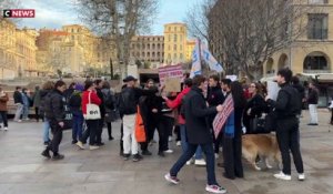 Marseille : des étudiants manifestent contre l'insalubrité et l'insécurité qui règnent dans leur quartier
