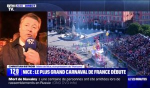 Carnaval de Nice: "On a besoin de ces grands rassemblements", affirme Christian Estrosi, maire de Nice