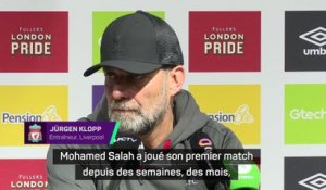 Klopp : "Je pense que Salah aurait pu marquer un triplé"
