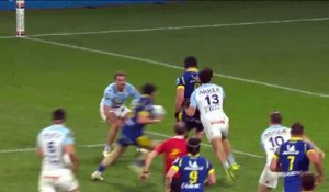 TOP 14 - Essai de Thomas ROZIERE (ASM) - Aviron Bayonnais - ASM Clermont