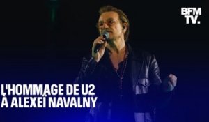 "Nous devons prononcer son nom": U2 rend hommage à Alexeï Navalny en plein concert