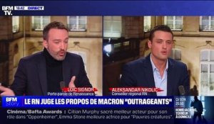 Chahut sur le plateau de BFM TV ce soir, quand les invités et les journalistes font le forcing pour faire dire à un élu du Rassemblement National que "Jean-Marie Le Pen" est raciste