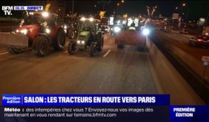 Colère des agriculteurs: une cinquantaine de tracteurs arrivent sur le périphérique parisien