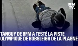 TANGUY DE BFM - J'ai testé pour vous la piste olympique de bobsleigh de La Plagne