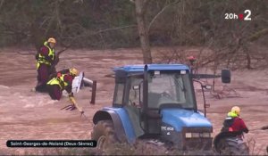Inondations: La tempête Louis fait une victime - Reportage de France 2