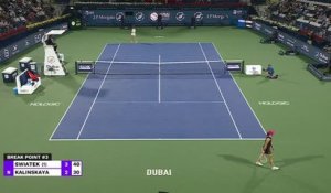 Dubaï - Kalinskaya bat Swiatek et connaîtra sa première finale !