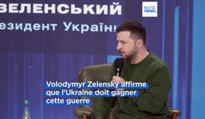 Ukraine : la victoire "dépend de vous", lance Zelensky à l'Occident