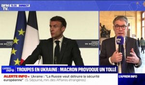 Ukraine: "Nous devons maintenir notre soutien dans la durée", répond Stéphane Séjourné, ministre des Affaires étrangères