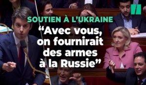 Sur l’Ukraine et la Russie, Gabriel Attal éreinte Marine Le Pen à l'Assemblée