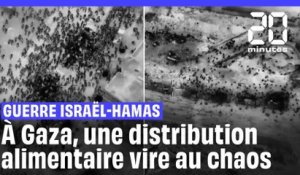 Guerre Israël-Hamas : À Gaza, une distribution d'aide alimentaire vire au chaos #shorts