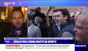 Campagne européenne du RN: "Il faut plus de défense des intérêts français en Europe" assure Sébastien Chenu
